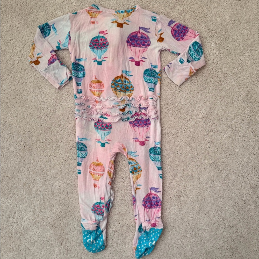 Posh Peanut “Gemma” Footie Ruffled Zippered Pajama - Picture 8 of 11